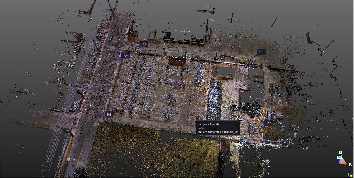 Bullis Substation — LiDAR & 3D Modeling