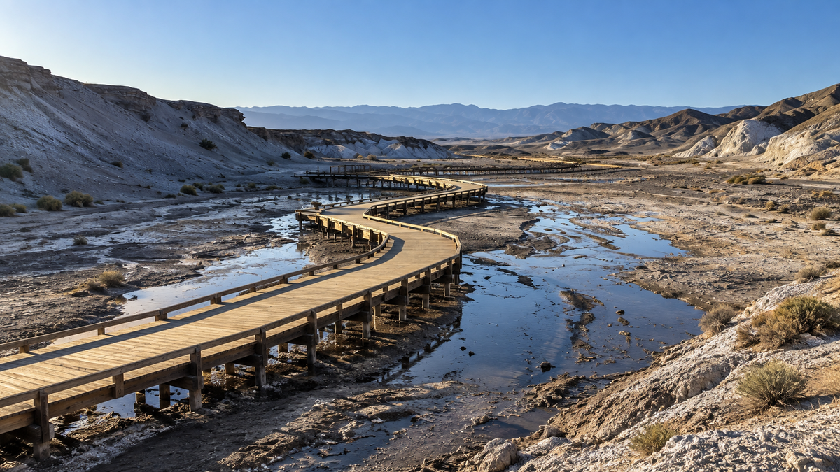 Death Valley Salt Creek Boardwalk